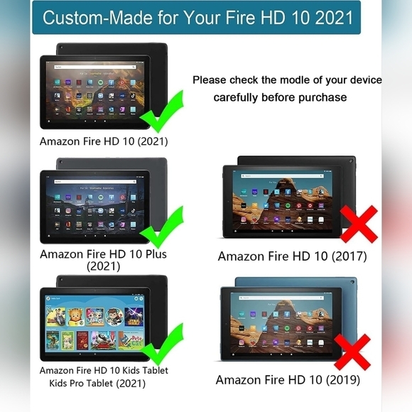 Purple Fire HD 10 Tablet Case - Picture 2 of 8